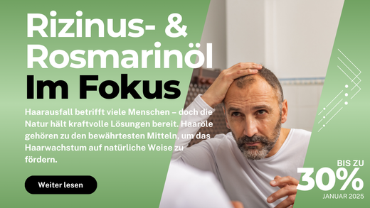 Die besten Haaröle gegen Haarausfall: Rizinusöl und Rosmarinöl im Fokus
