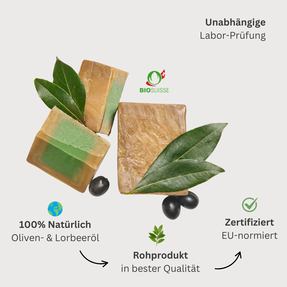 2x 100g Aleppo Seife - Bio Qualität - Für Haut & Haar - 35% Lorbeeröl