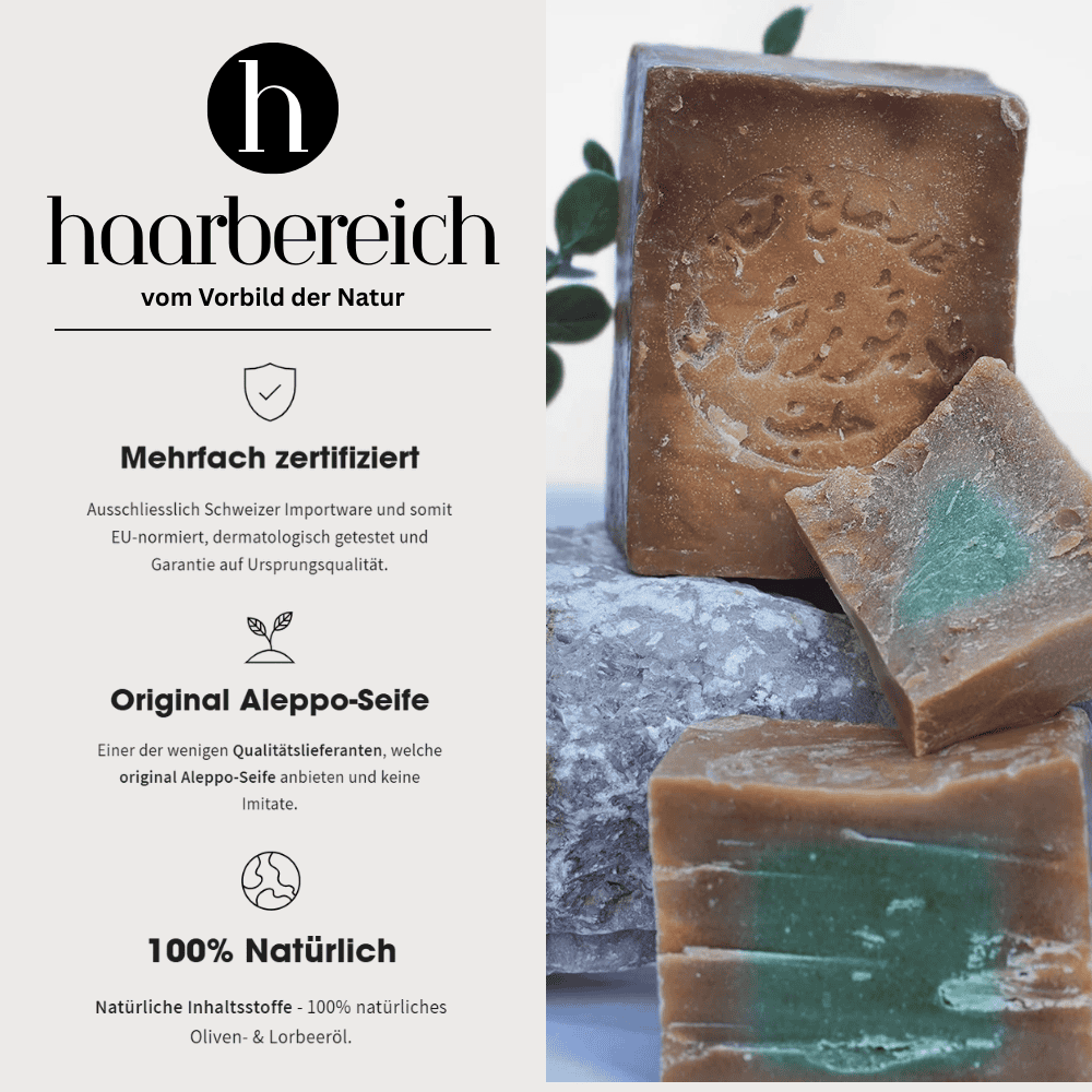 2x 100g Aleppo Seife - Bio Qualität - Für Haut & Haar - 35% Lorbeeröl